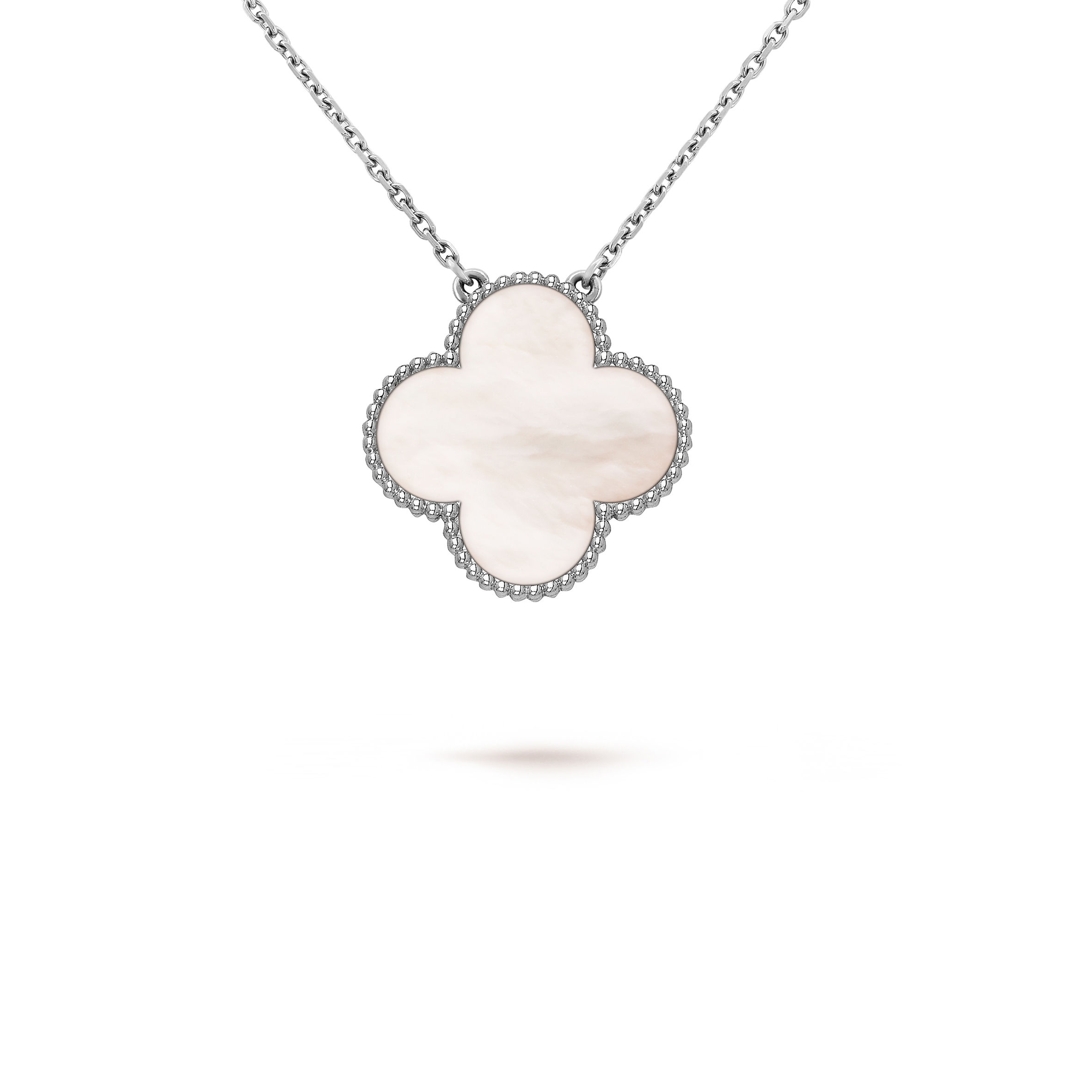 VAN CLEEF ARPELS MAGIC ALHAMBRA PENDANT - WHITE GOLD, MOTHER-OF-PEARL  VCARN32200